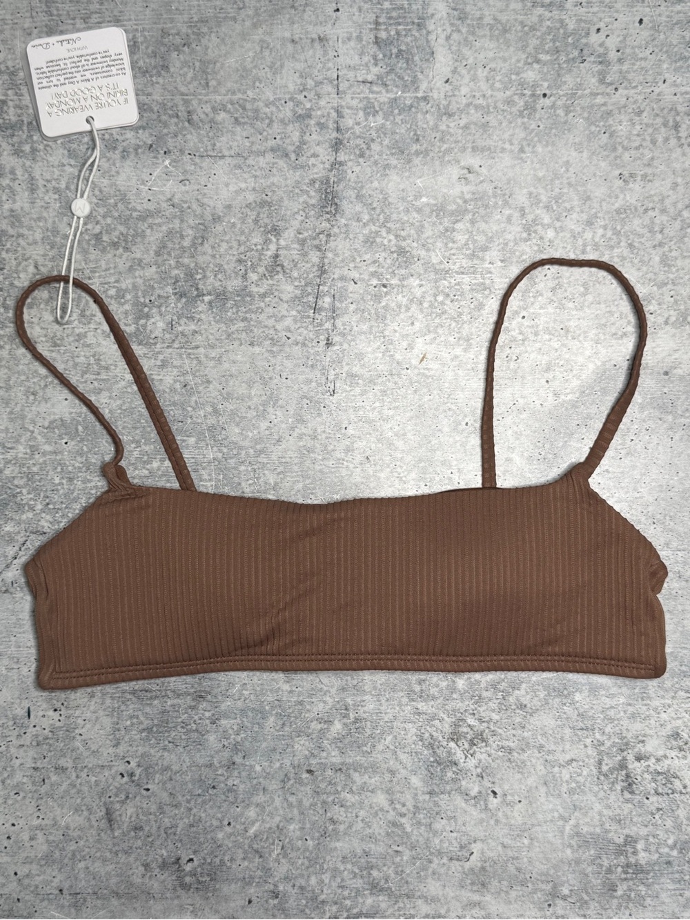 Monday Swimwear Ribbed Swim Top S